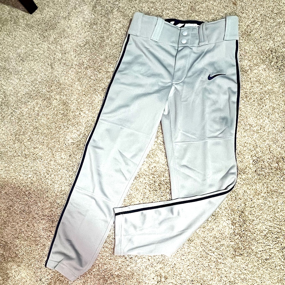 Nike grey youth size baseball pants.